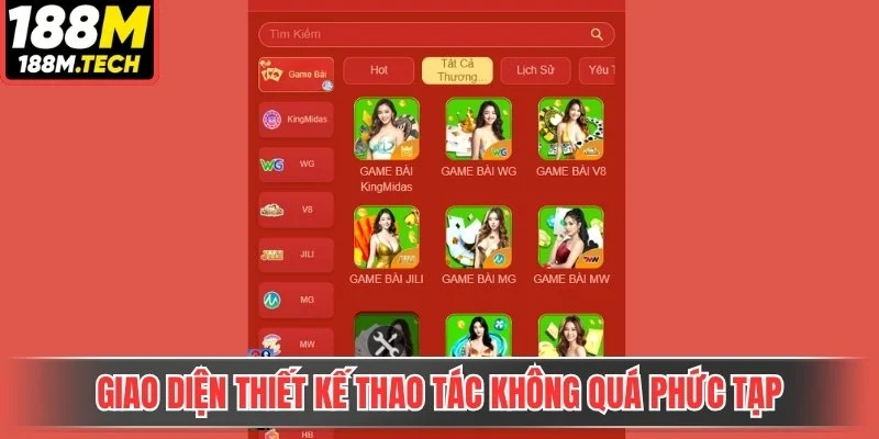 Giao diện thiết kế thao tác không quá phức tạp
